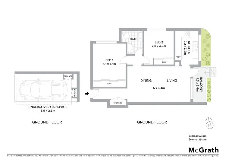 Floorplan of Homely apartment listing, 10/178 Chuter Avenue, Sans Souci NSW 2219