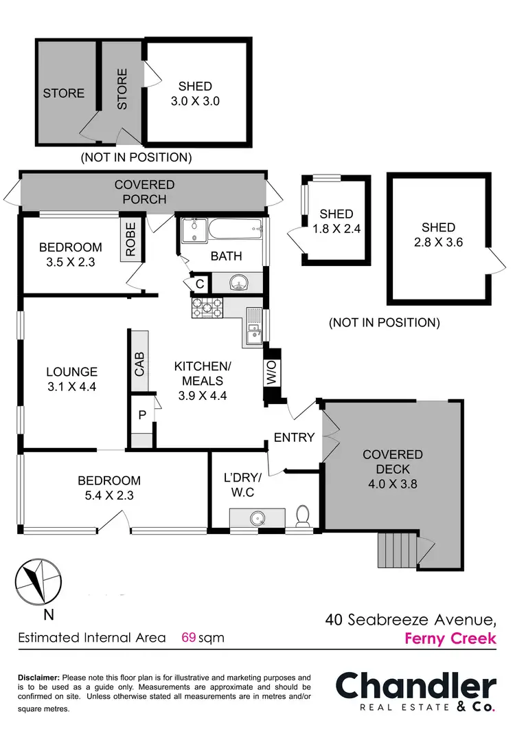 Floorplan of Homely house listing, 40 Seabreeze Avenue, Ferny Creek VIC 3786