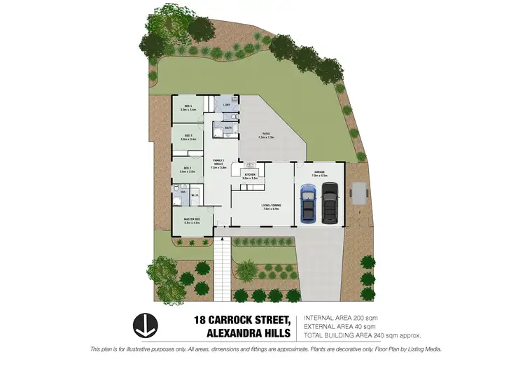 Floorplan of Homely house listing, 18 Carrock Street, Alexandra Hills QLD 4161