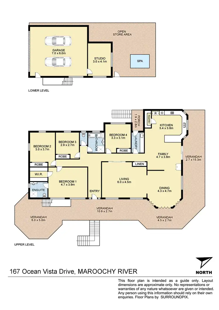 Floorplan of Homely house listing, 167 Ocean Vista Drive, Maroochy River QLD 4561