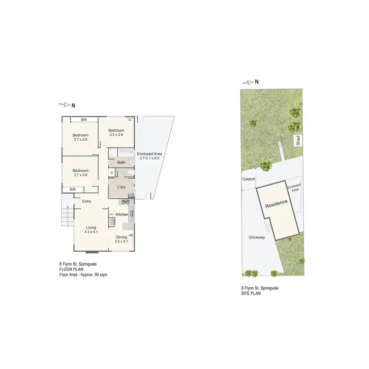Floorplan of Homely house listing, 8 Flynn Street, Springvale VIC 3171