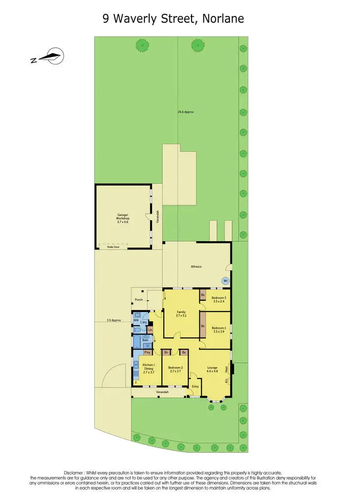 Floorplan of Homely house listing, 9 Waverley Street, Norlane VIC 3214