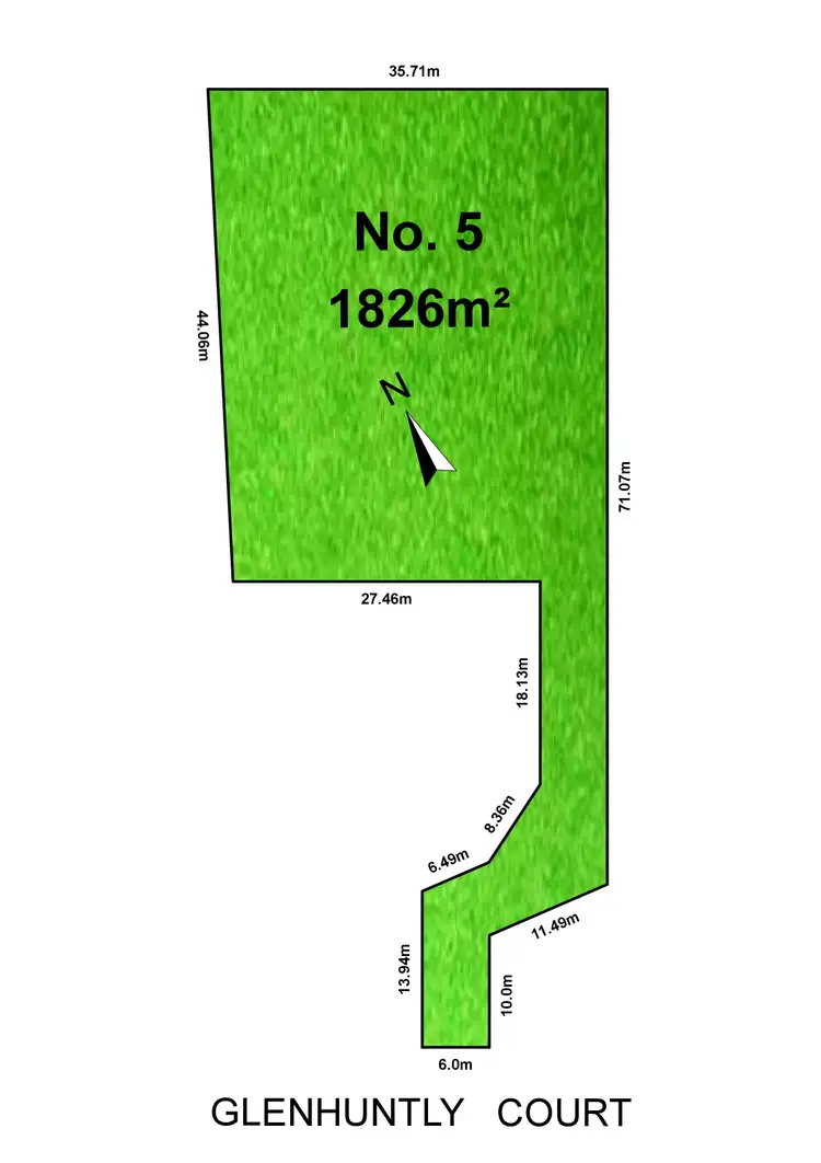 Floorplan of Homely land listing, 5 Glenhuntly Court, Warragul VIC 3820