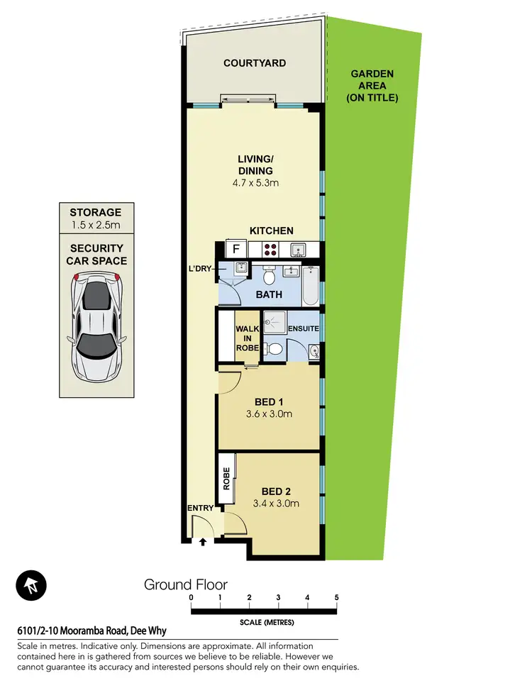 Floorplan of Homely apartment listing, 6101/2-10 Mooramba Road, Dee Why NSW 2099