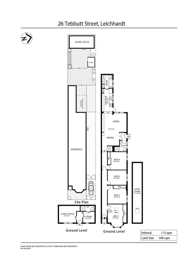 Floorplan of Homely house listing, 26 Tebbutt Street, Leichhardt NSW 2040