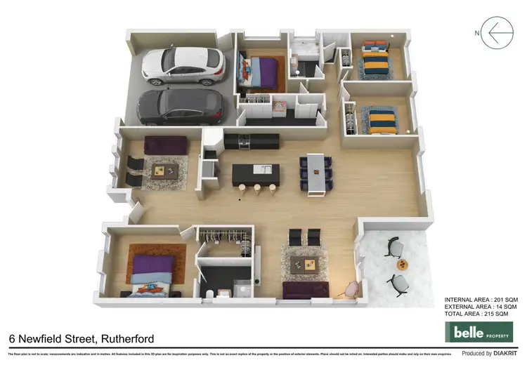 Floorplan of Homely house listing, 6 Newfield Street, Rutherford NSW 2320