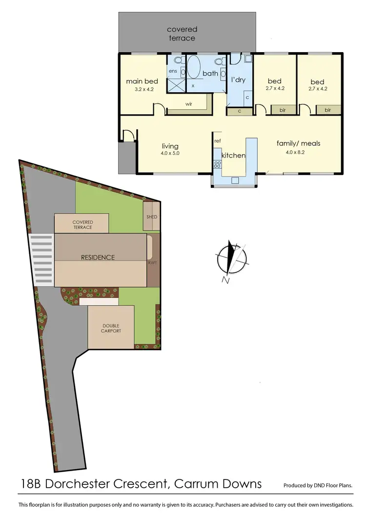 Floorplan of Homely house listing, 18B Dorchester Crescent, Carrum Downs VIC 3201