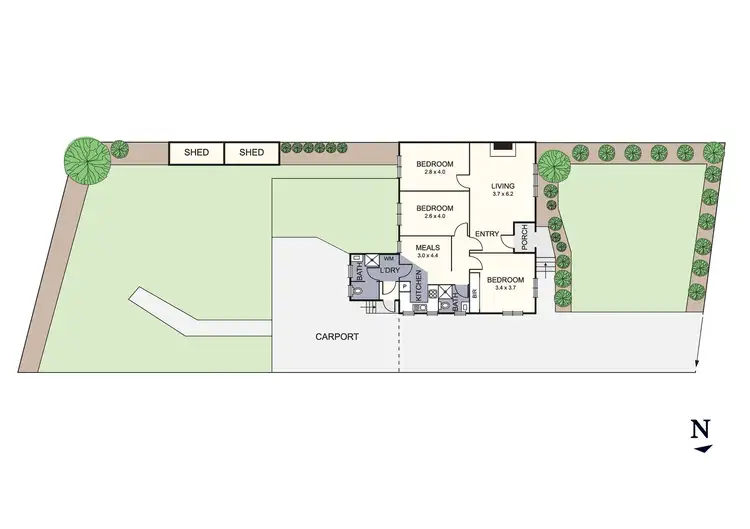 Floorplan of Homely house listing, 2 Greenbelt Avenue, Preston VIC 3072