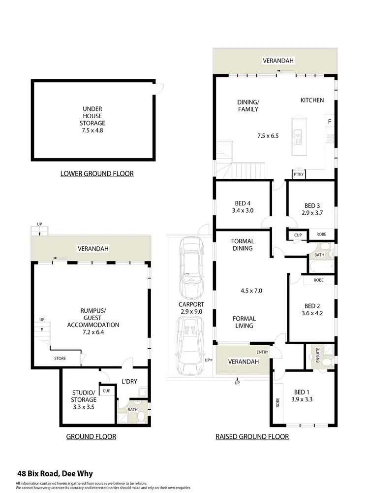 Floorplan of Homely house listing, 48 Bix Road, Dee Why NSW 2099
