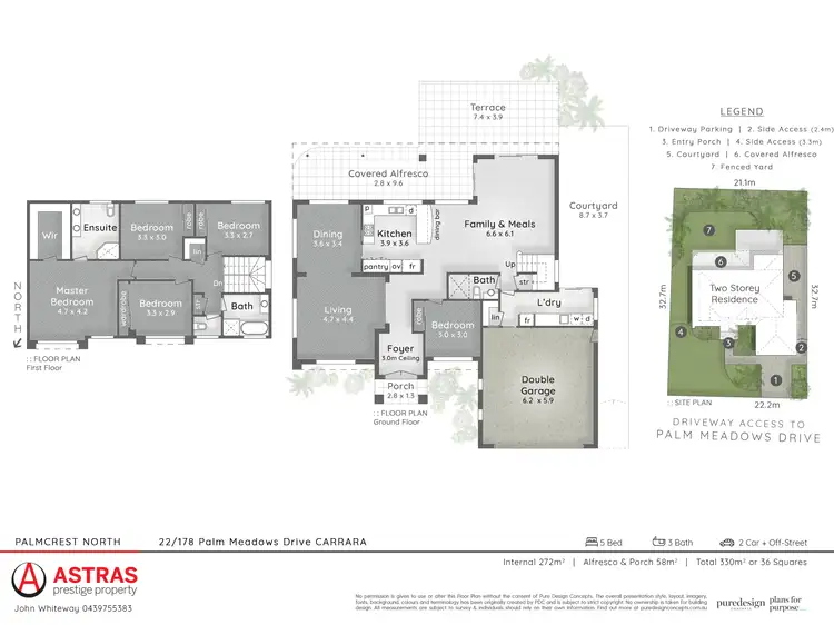 Floorplan of Homely house listing, 22/178 Palm Meadows Drive, Carrara QLD 4211