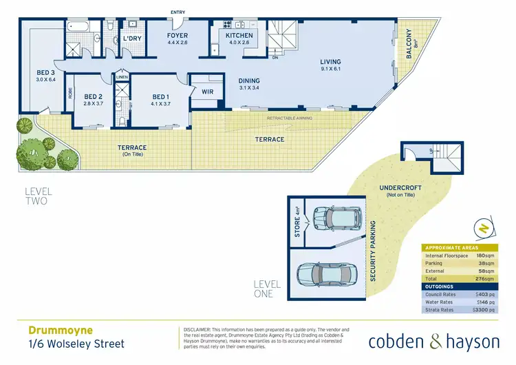 Floorplan of Homely apartment listing, 1/6 Wolseley Street, Drummoyne NSW 2047
