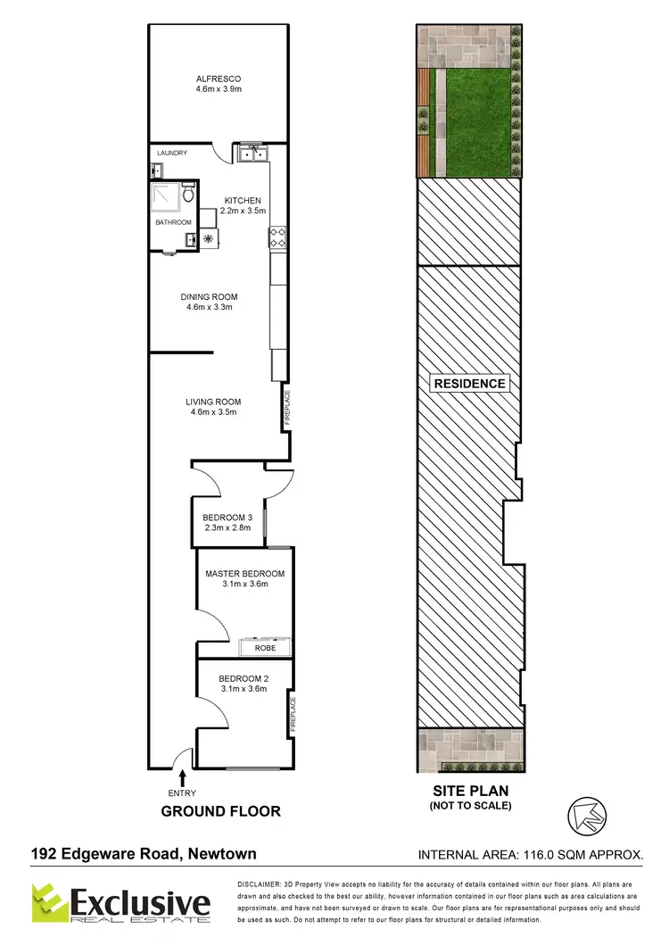 Floorplan of Homely terrace listing, 192 Edgeware Road, Newtown NSW 2042