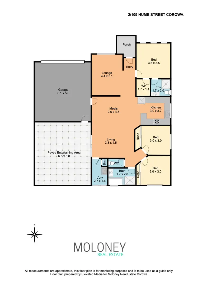 Floorplan of Homely house listing, 43 Cadell Street, Corowa NSW 2646
