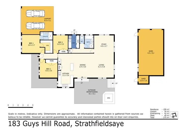 Floorplan of Homely house listing, 183 Guys Hill Road, Strathfieldsaye VIC 3551