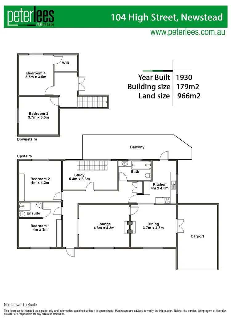 Floorplan of Homely house listing, 104 High Street, Newstead TAS 7250