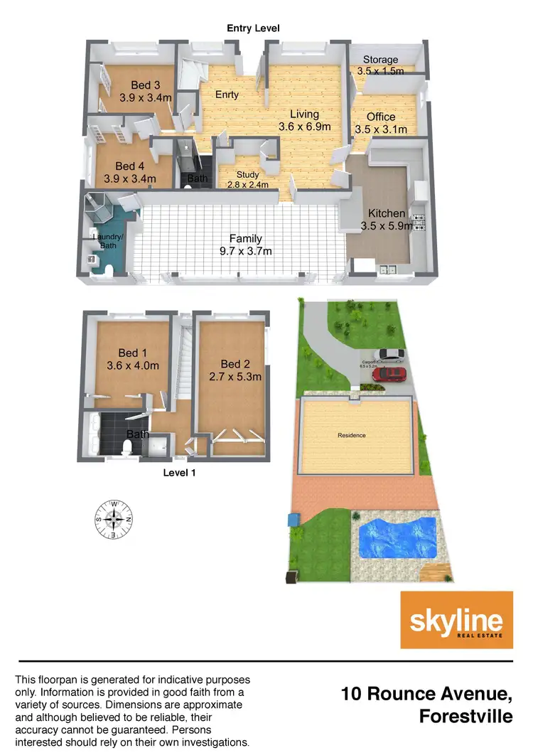 Floorplan of Homely house listing, 10 Rounce Avenue, Forestville NSW 2087