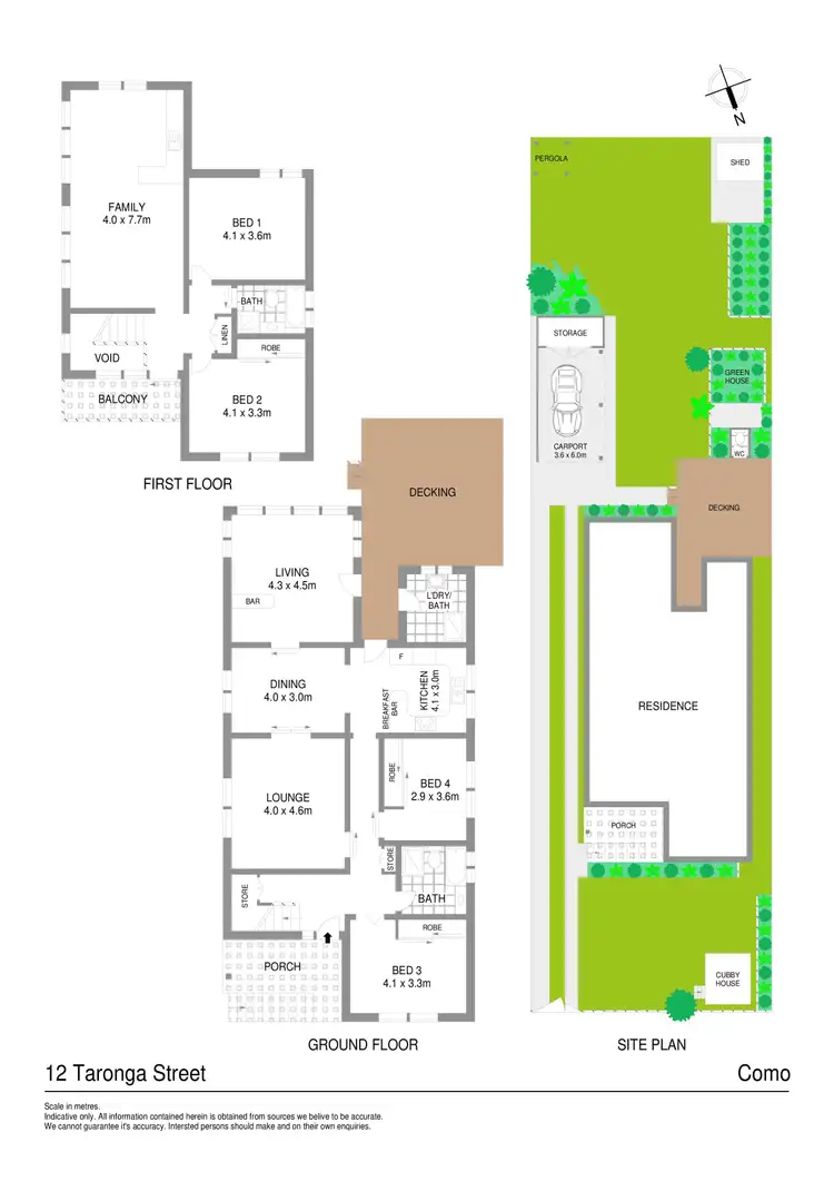 Floorplan of Homely house listing, 12 Taronga Street, Como NSW 2226