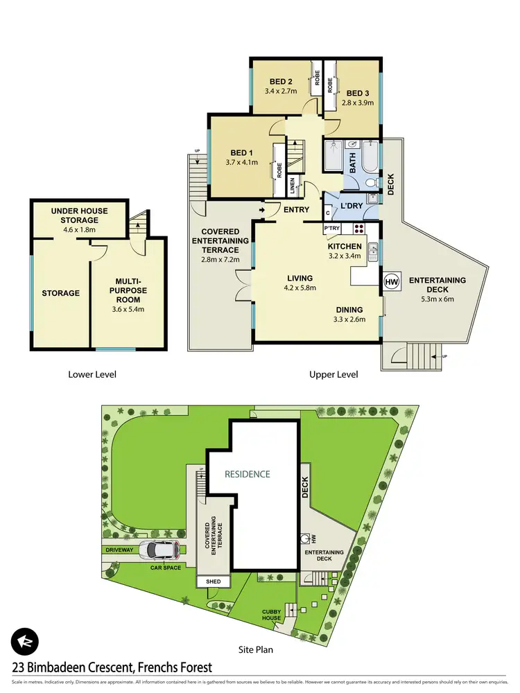 Floorplan of Homely house listing, 23 Bimbadeen Crescent, Frenchs Forest NSW 2086