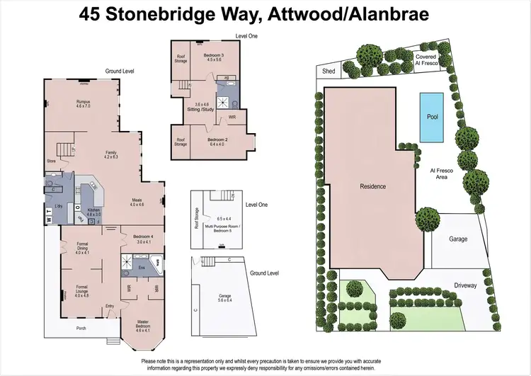 Floorplan of Homely house listing, 45 Stonebridge Way, Attwood VIC 3049