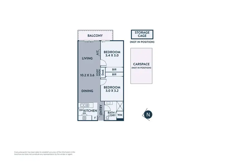 Floorplan of Homely apartment listing, 406/54 High Street, Preston VIC 3072