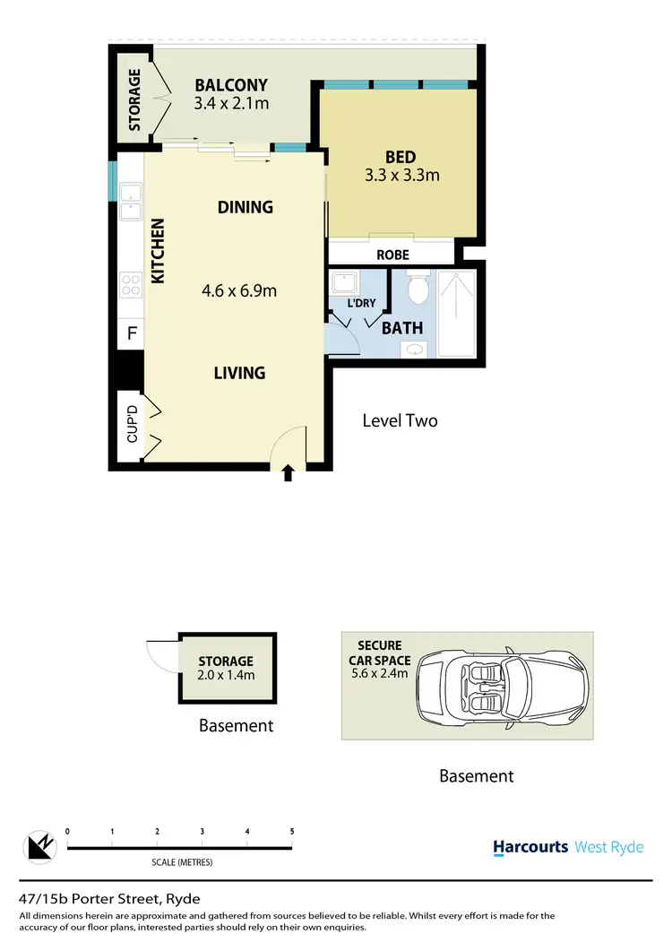 Floorplan of Homely unit listing, 47/15B Porter Street, Ryde NSW 2112