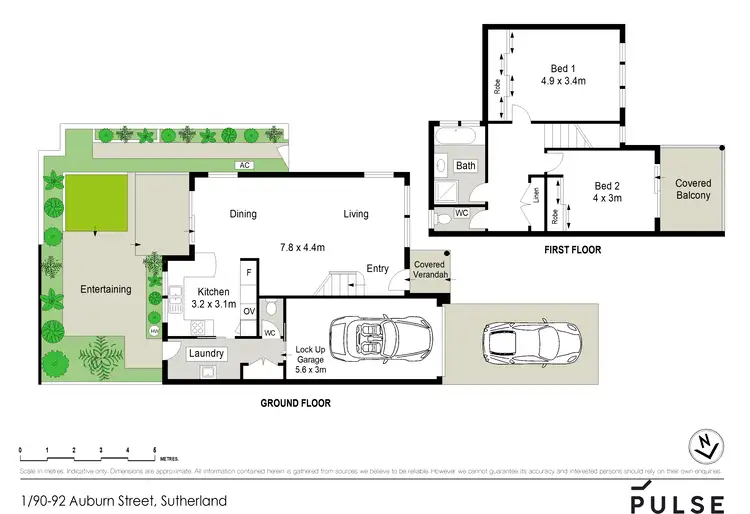Floorplan of Homely townhouse listing, 1/90-92 Auburn Street, Sutherland NSW 2232