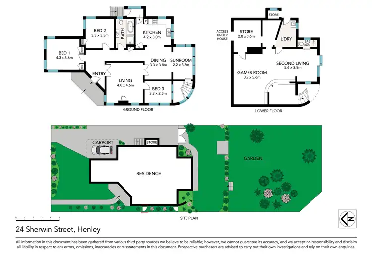 Floorplan of Homely house listing, 24 Sherwin Street, Henley NSW 2111