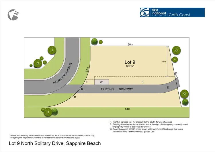 Floorplan of Homely land listing, LOT 9 North Solitary Drive, Sapphire Beach NSW 2450