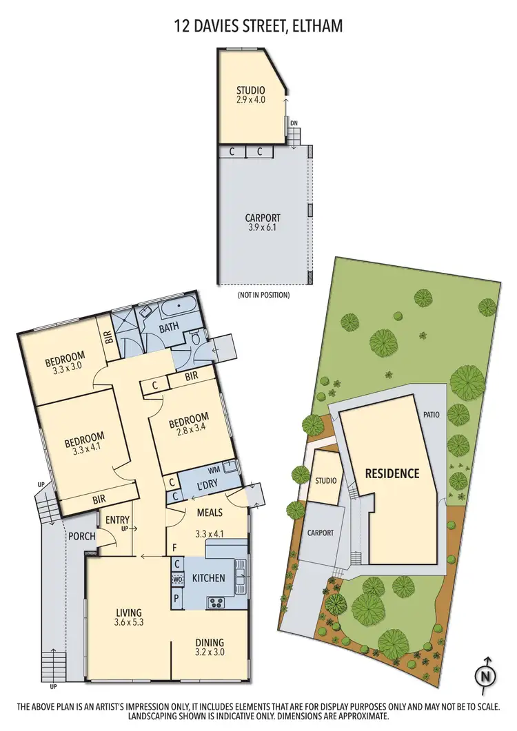 Floorplan of Homely house listing, 12 Davies Drive, Eltham VIC 3095