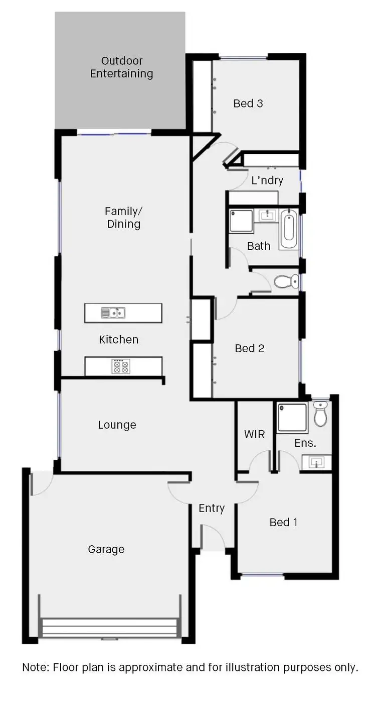 Floorplan of Homely townhouse listing, 70 Leicester Street, Mildura VIC 3500