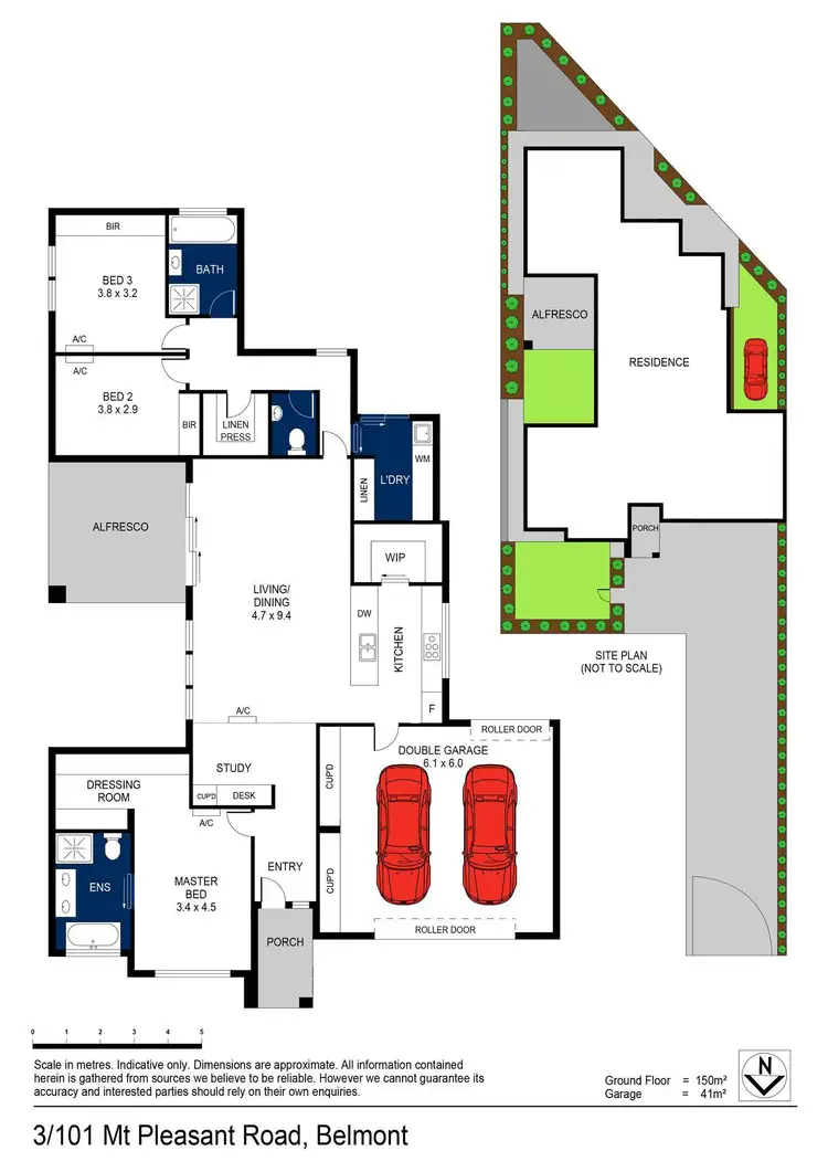 Floorplan of Homely townhouse listing, 3/101 Mt Pleasant Road, Belmont VIC 3216