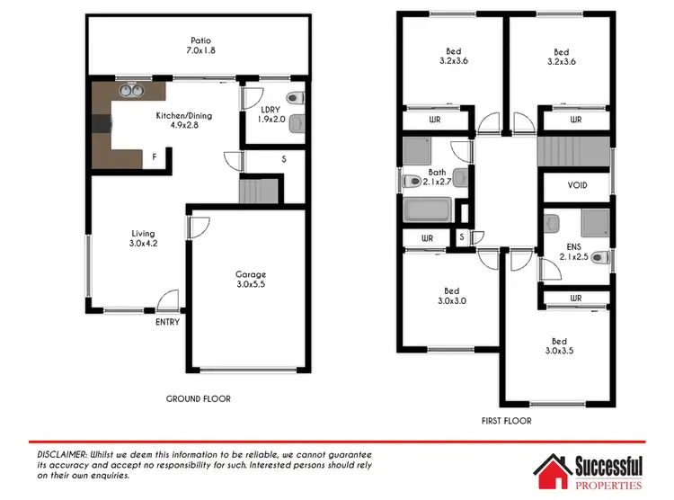 Floorplan of Homely townhouse listing, 20/11 Abraham Street, Rooty Hill NSW 2766