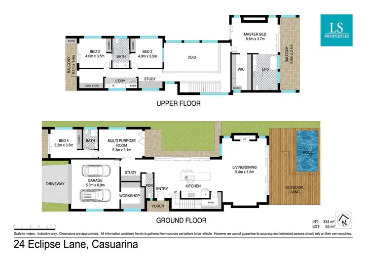 Floorplan of Homely house listing, 24 Eclipse Lane, Casuarina NSW 2487