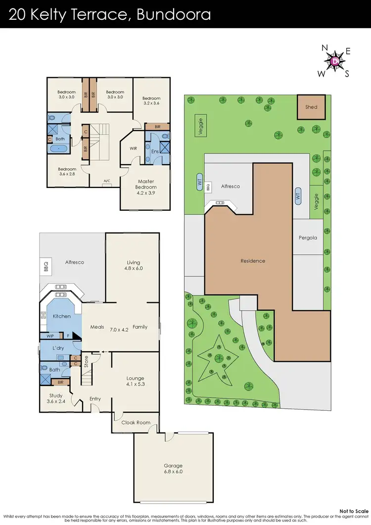 Floorplan of Homely house listing, 20 Kelty Terrace, Bundoora VIC 3083