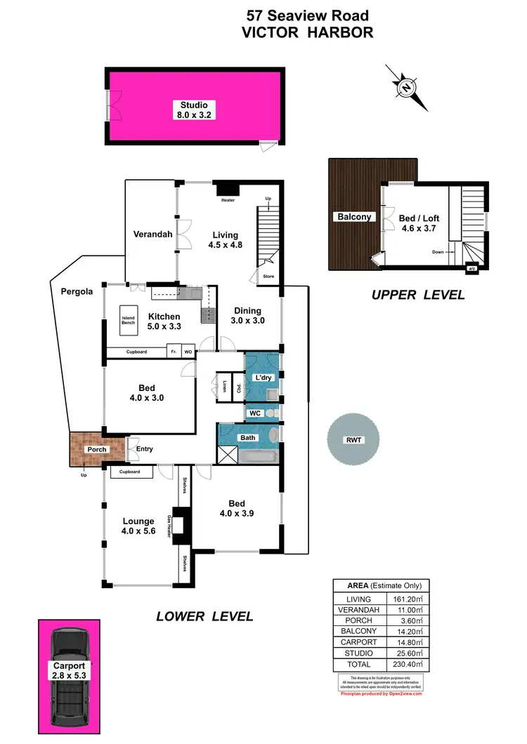 Floorplan of Homely house listing, 57 Seaview Road, Victor Harbor SA 5211