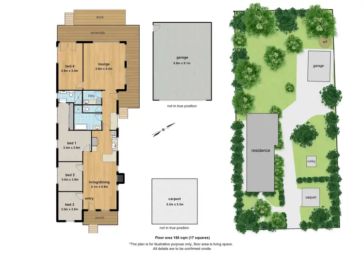 Floorplan of Homely house listing, 55 Emerald-Monbulk Road, Emerald VIC 3782