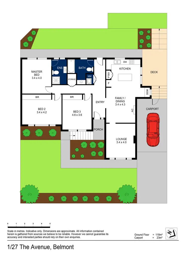 Floorplan of Homely townhouse listing, 1/27 The Avenue, Belmont VIC 3216