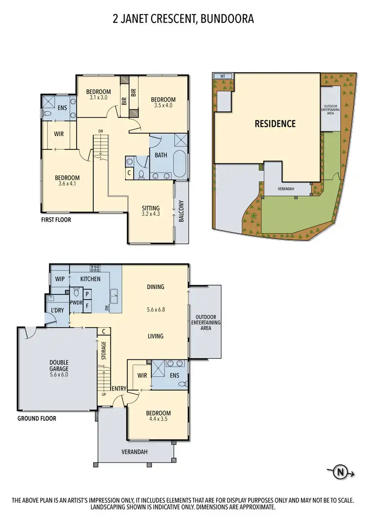 Floorplan of Homely house listing, 2 Janet Crescent, Bundoora VIC 3083