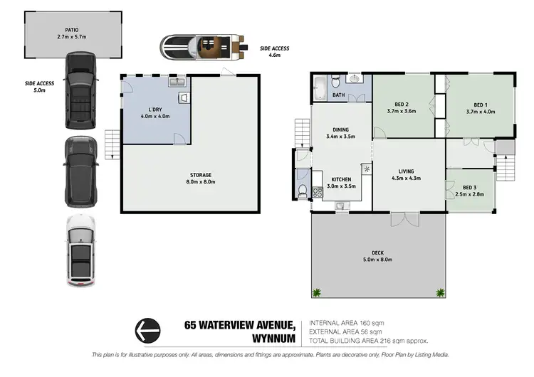 Floorplan of Homely house listing, 65 Waterview Avenue, Wynnum QLD 4178