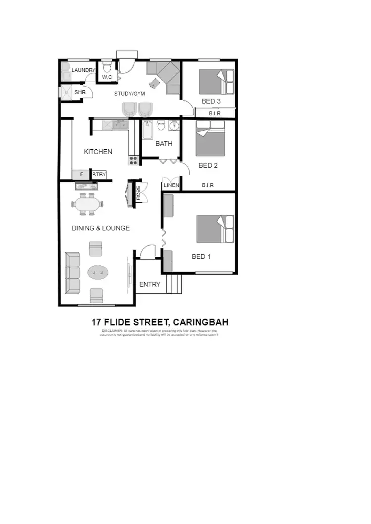 Floorplan of Homely house listing, 17 Flide Street, Caringbah NSW 2229