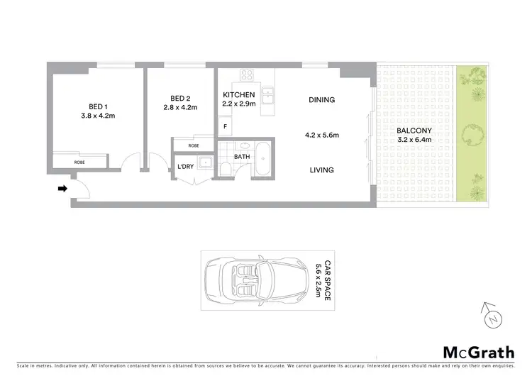 Floorplan of Homely apartment listing, 5/192 William Street, Earlwood NSW 2206
