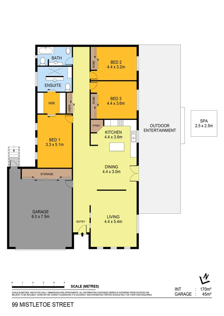 Floorplan of Homely house listing, 99 Mistletoe Street, Golden Square VIC 3555
