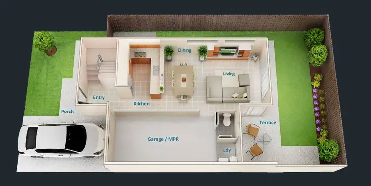Floorplan of Homely townhouse listing, 38/12 Singh Street, Wynnum West QLD 4178