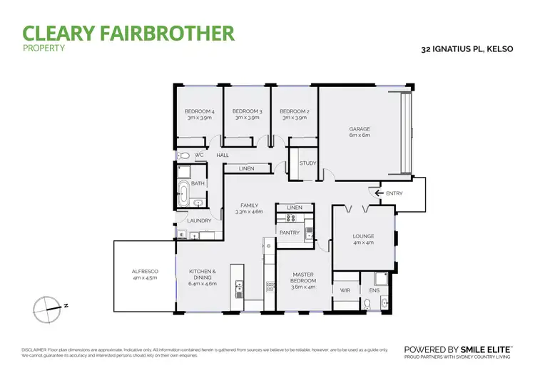 Floorplan of Homely house listing, 32 Ignatius Place, Kelso NSW 2795