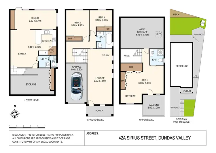 Floorplan of Homely semi-detached listing, 42A Sirius Street, Dundas Valley NSW 2117