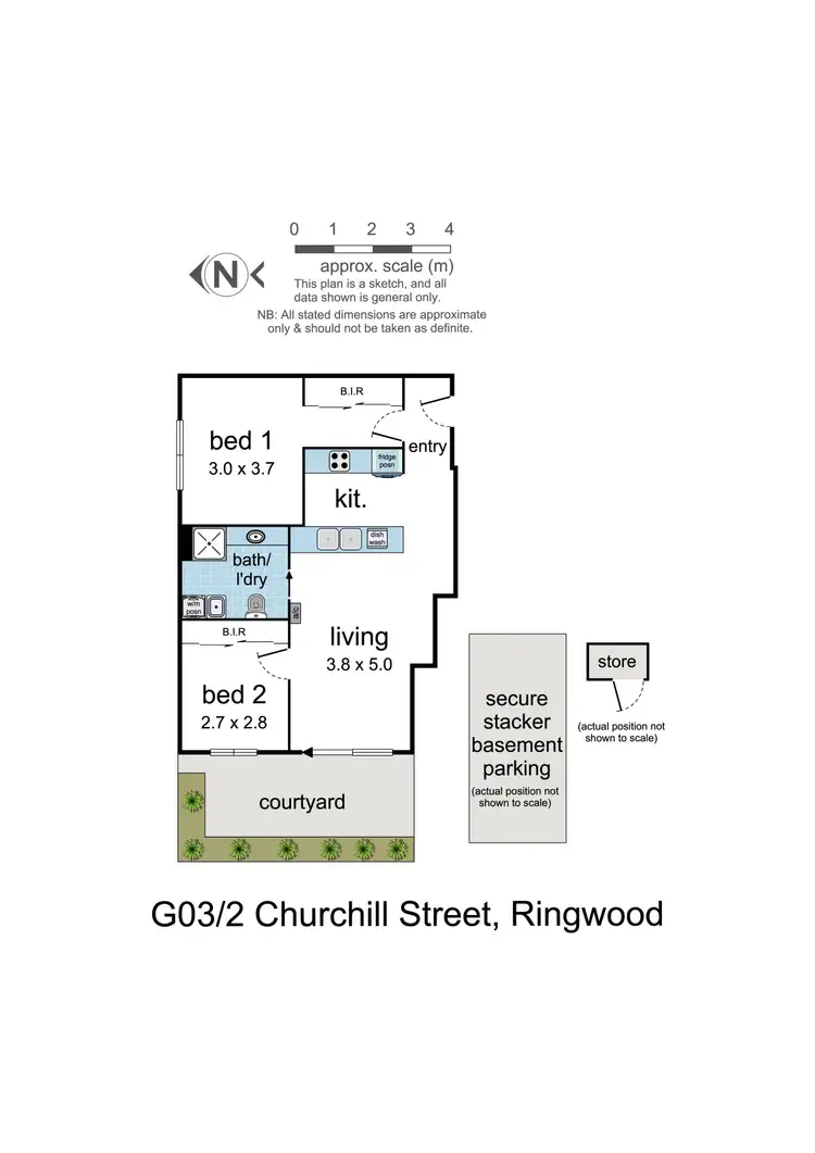 Floorplan of Homely apartment listing, G03/2 Churchill Street, Ringwood VIC 3134