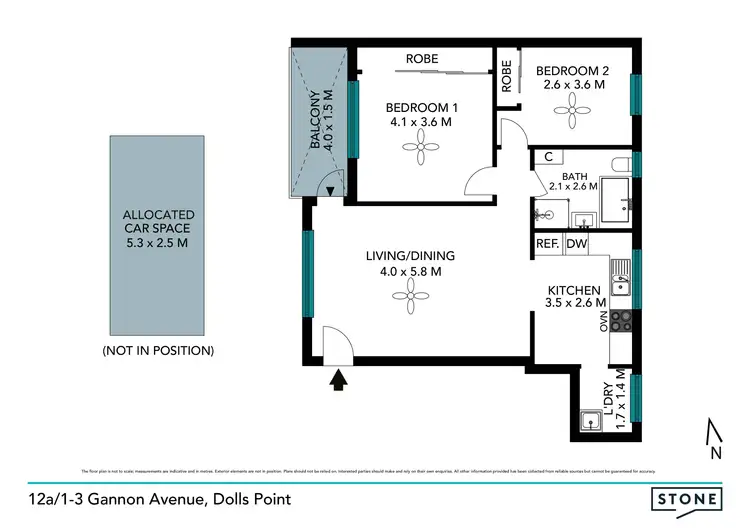 Floorplan of Homely apartment listing, 12a/1-3 Gannon Avenue, Dolls Point NSW 2219