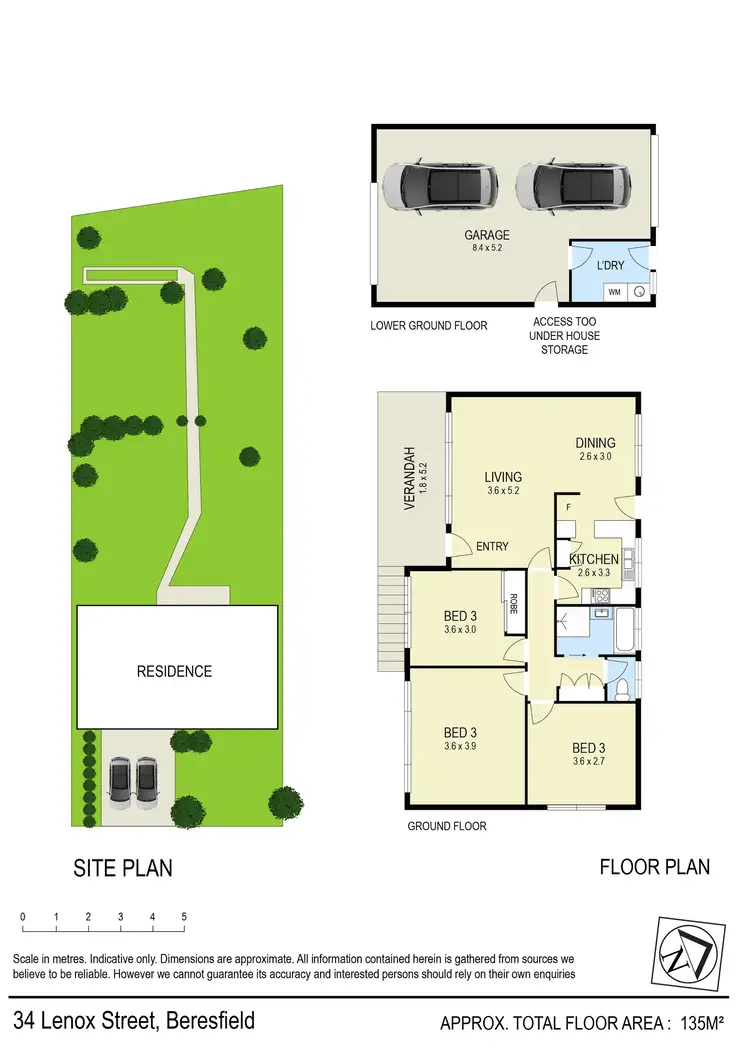 Floorplan of Homely house listing, 34 Lenox Street, Beresfield NSW 2322