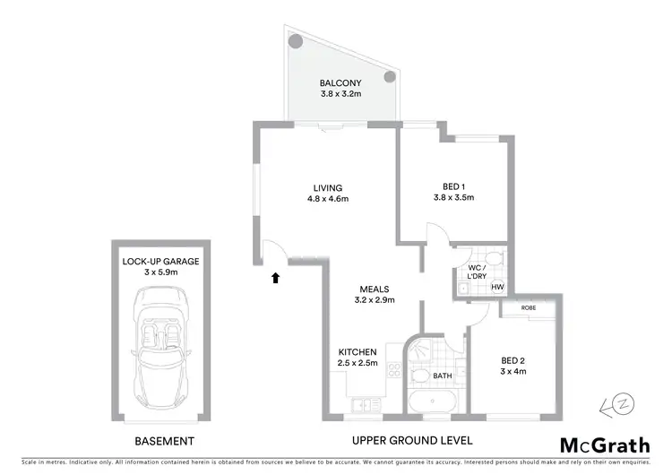 Floorplan of Homely unit listing, 6/91 Stapleton Street, Pendle Hill NSW 2145