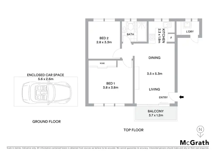 Floorplan of Homely apartment listing, 7/112 Ewos Parade, Cronulla NSW 2230